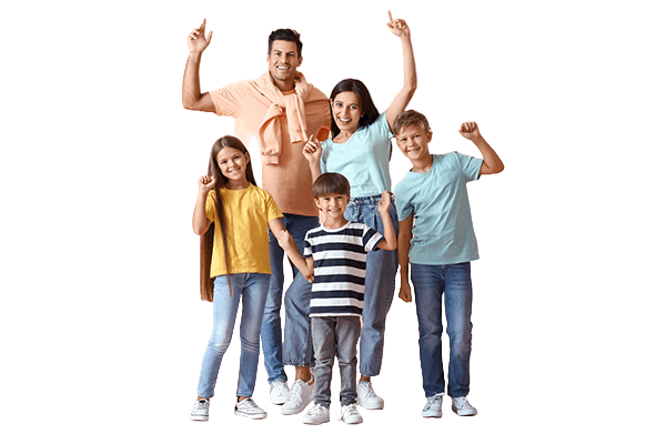 imagen familia fondo blanco